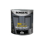 Ronseal 10 Year Weatherproof Wood Paint Gloss 2.5L Black