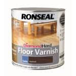 Ronseal Diamond Hard Floor Varnish Walnut Satin 2.5L