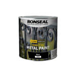 Ronseal Direct to Metal Paint Satin 2.5L Black