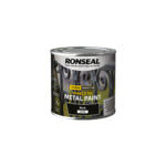 Ronseal Direct to Metal Paint Satin Black 250ml