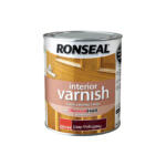 Ronseal Quick Dry Gloss Interior Varnish 750ml Deep Mahogany