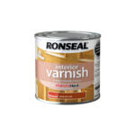 Ronseal 250ml Quick Dry Gloss Interior Varnish Medium Oak